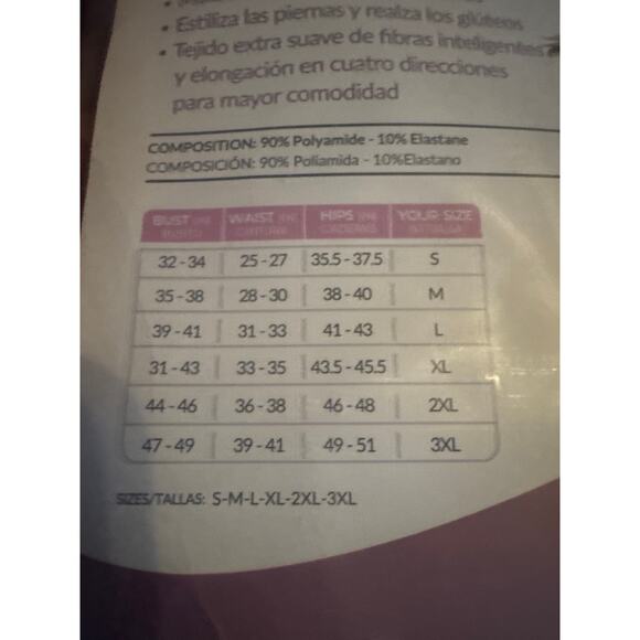 Brand New Curveez Women's Large Black Comfort Full Body Shapewear One Piece - Picture 9 of 10